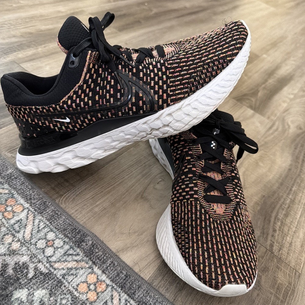 Nike Shoes React Infinity Run Fly Knit 3 Mens Sz 11.5 Black/Orange Running Gym